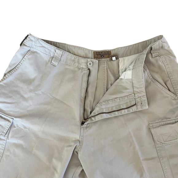 Fargo Men’s Cargo Shorts 36 – Tan Utility Workwear Cotton Pockets Outdoor Casual - Picture 3 of 10